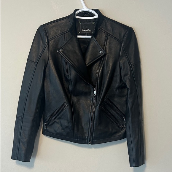 Sam Edelman Jackets & Blazers - Sam Edelman Black Lamb Leather Moto Jacket